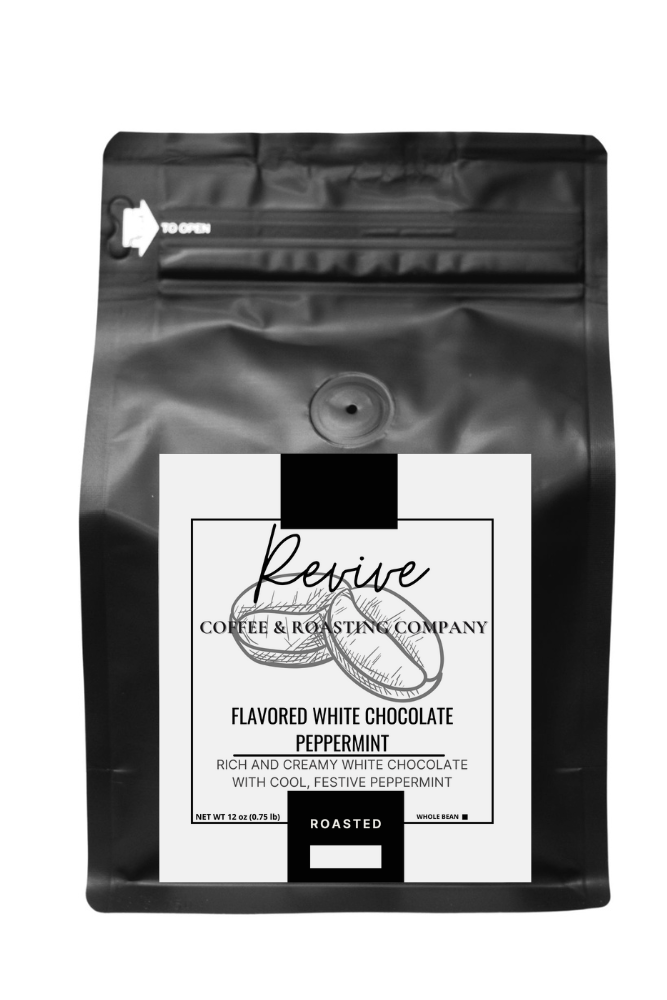 White Chocolate Peppermint- Flavored Coffee